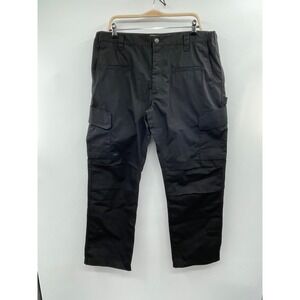Benchmark Cargo Pants Mens 38x32 Black Journeyman 8 Pocket Straight‎ Leg NWOT